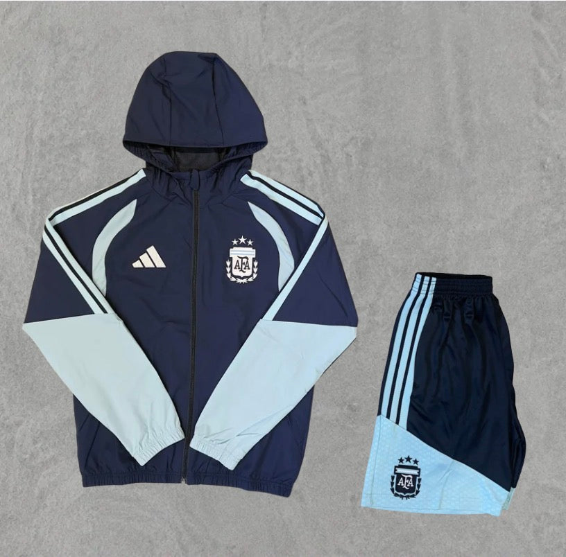 Argentina Windbreaker Shorts Set