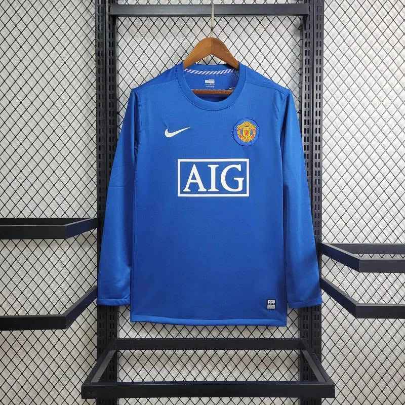 Manchester United retro blue home jersey long sleeve