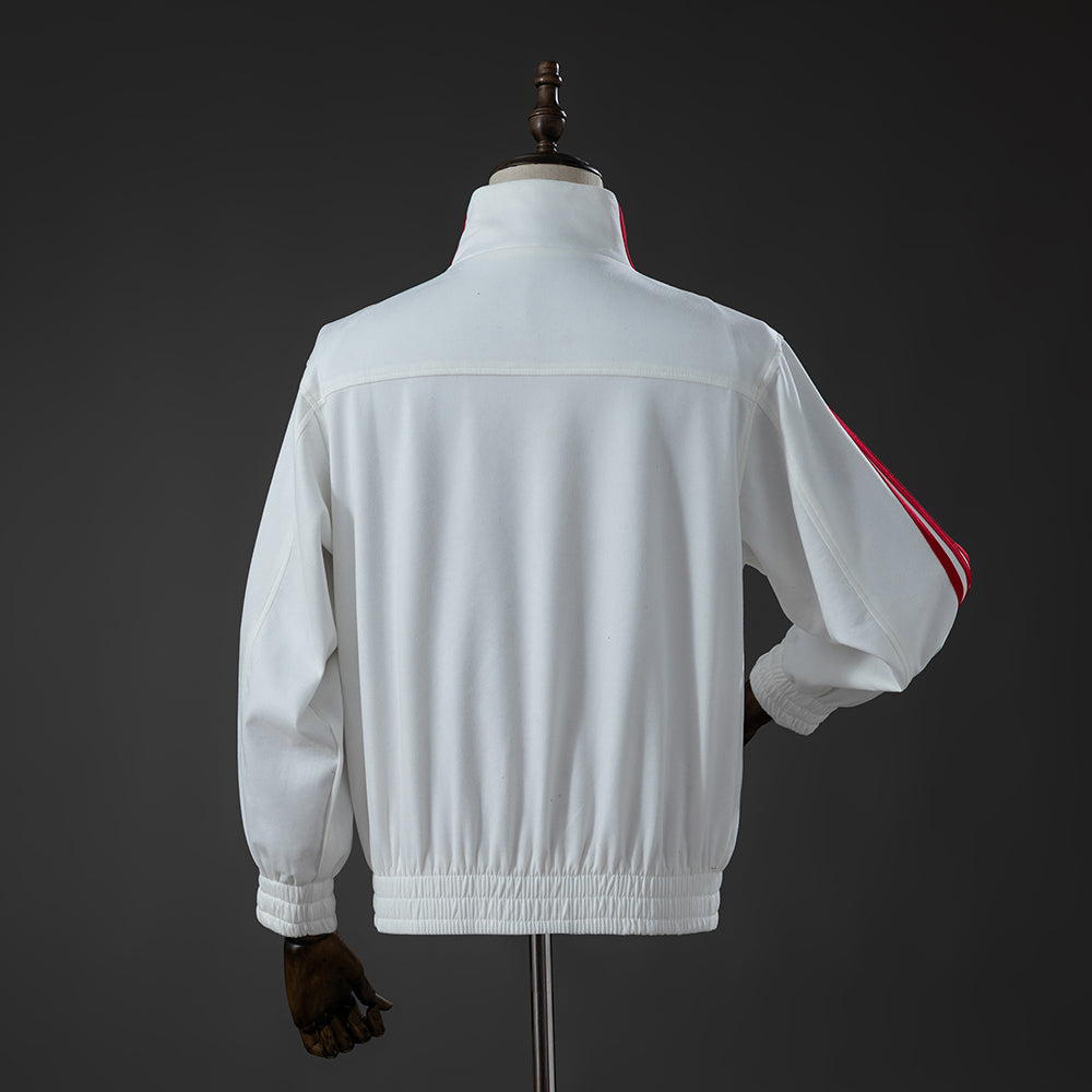 Spain White Adidas Button Up Jacket