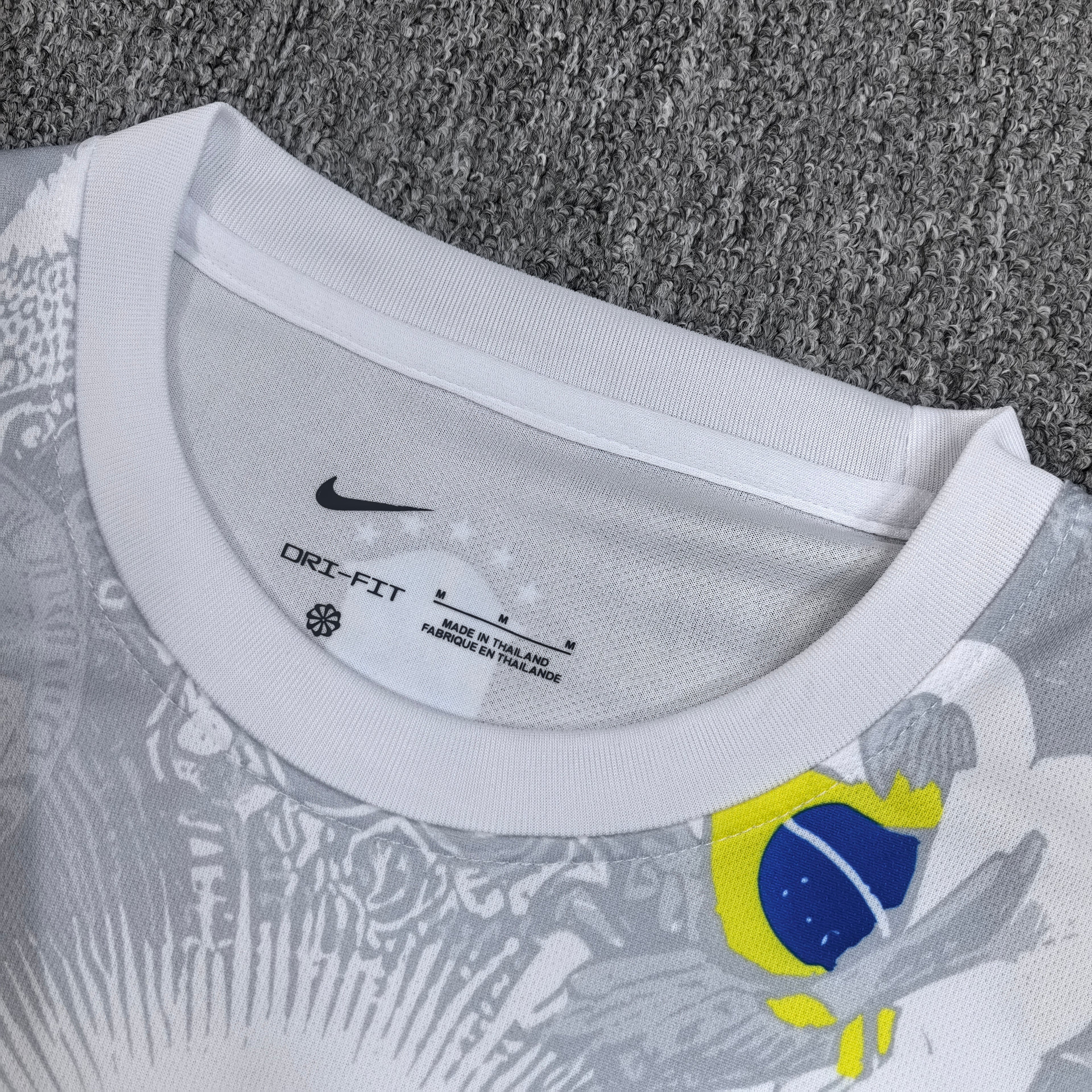 Brazil Christ Redeamer White Football Jersey - Special Edition