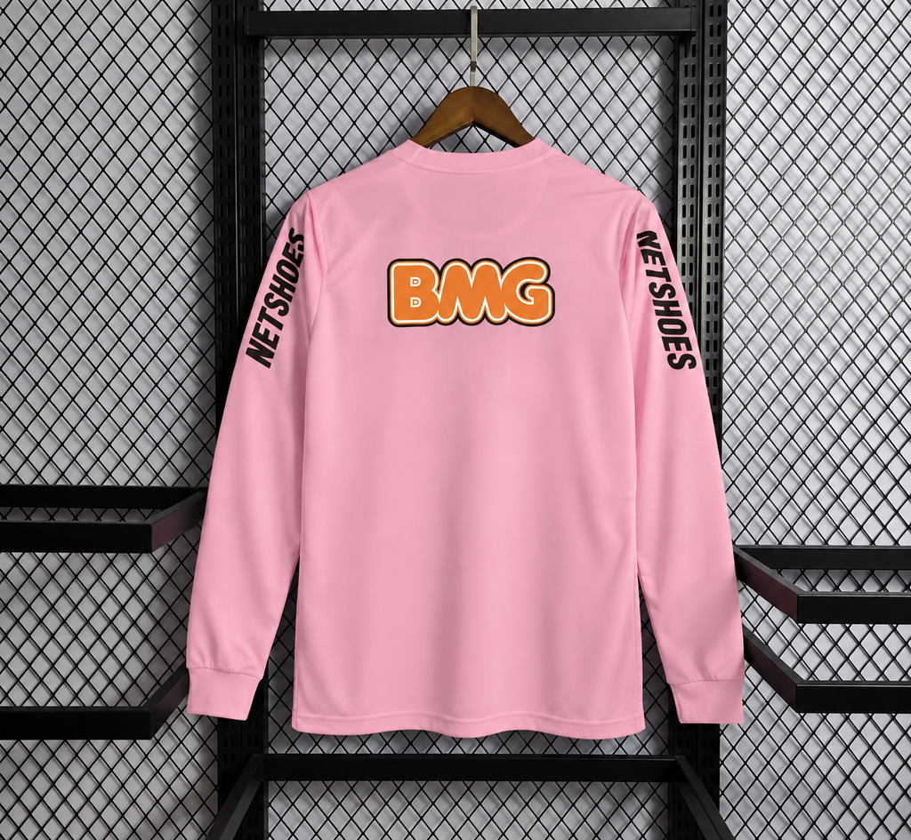 Santos FC 2012/2013 Pink Long Sleeve Football Jersey - Vintage
