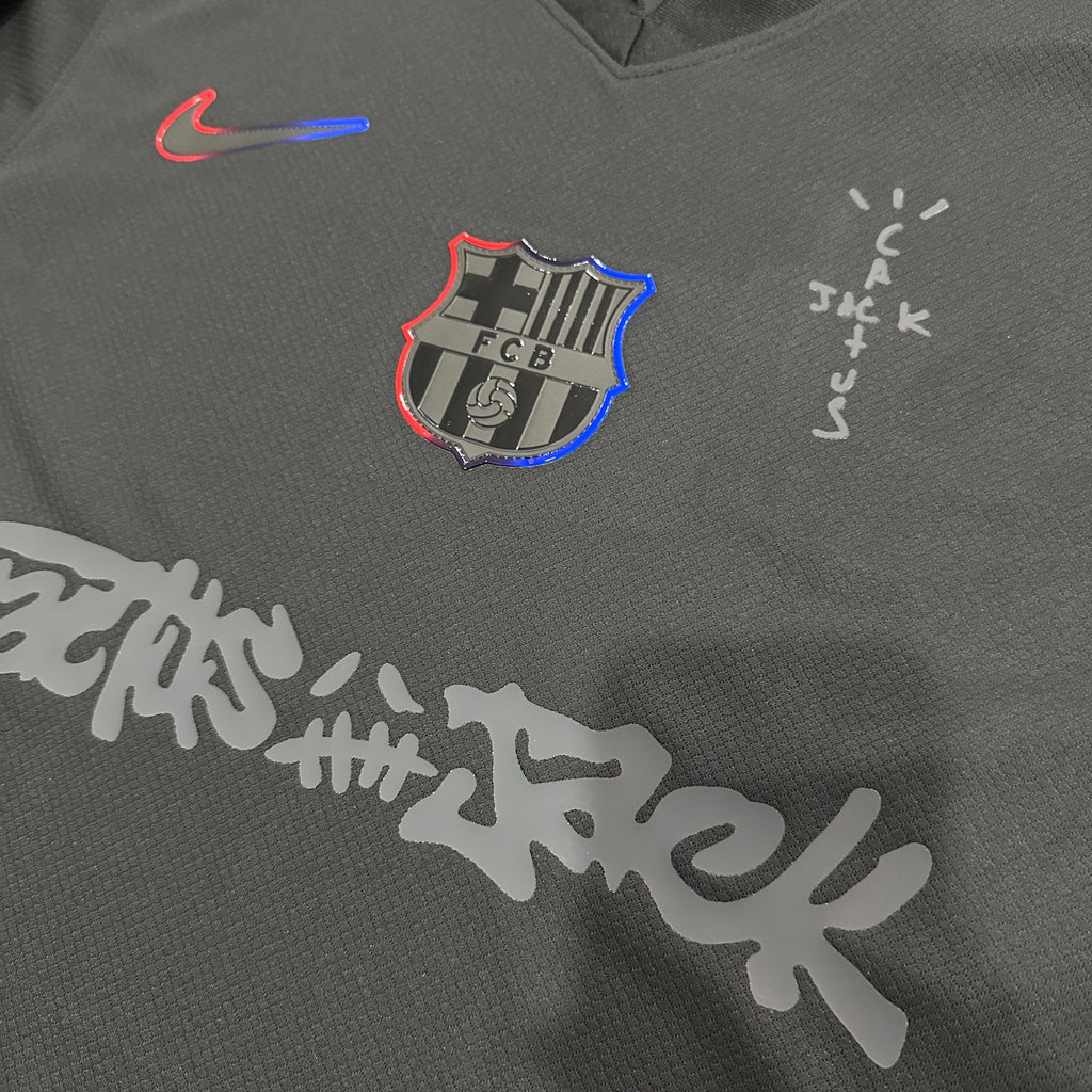 Barcelona FC X Cactus Jack 2025/2026 Black Away Football Jersey