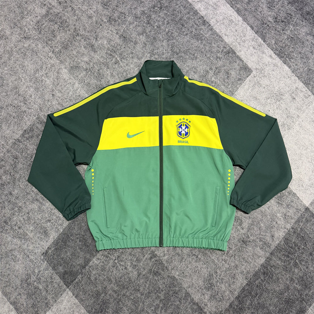 Brazil Retro Track Windbreaker