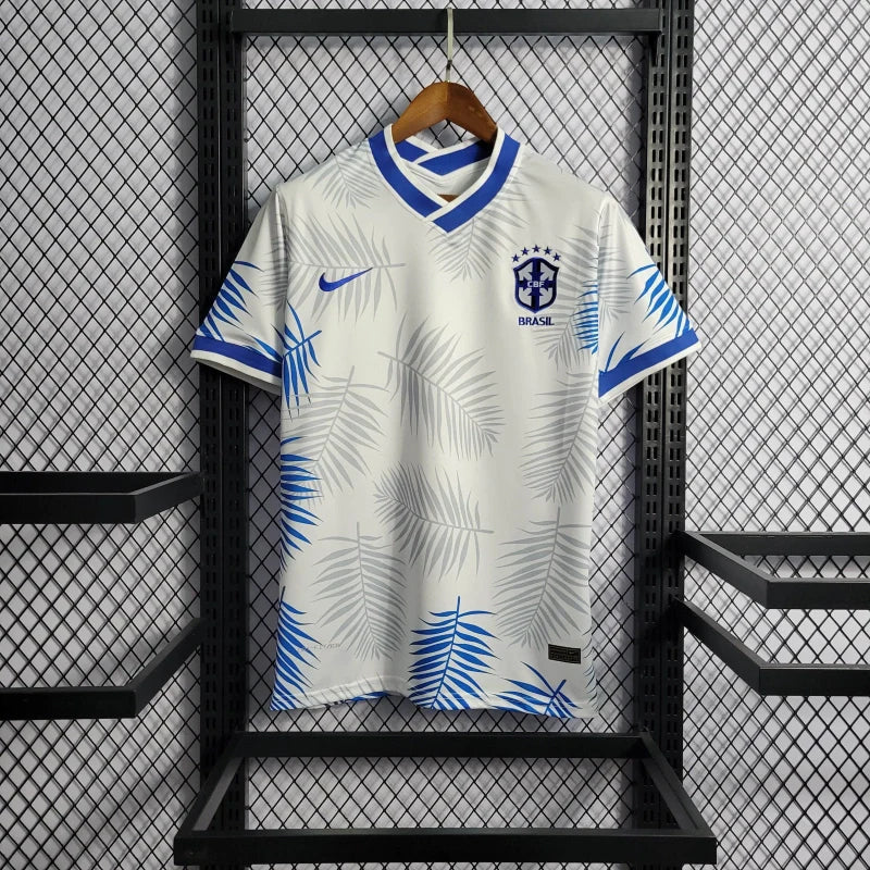 Brazil White & Blue Football Jersey - Special Edition