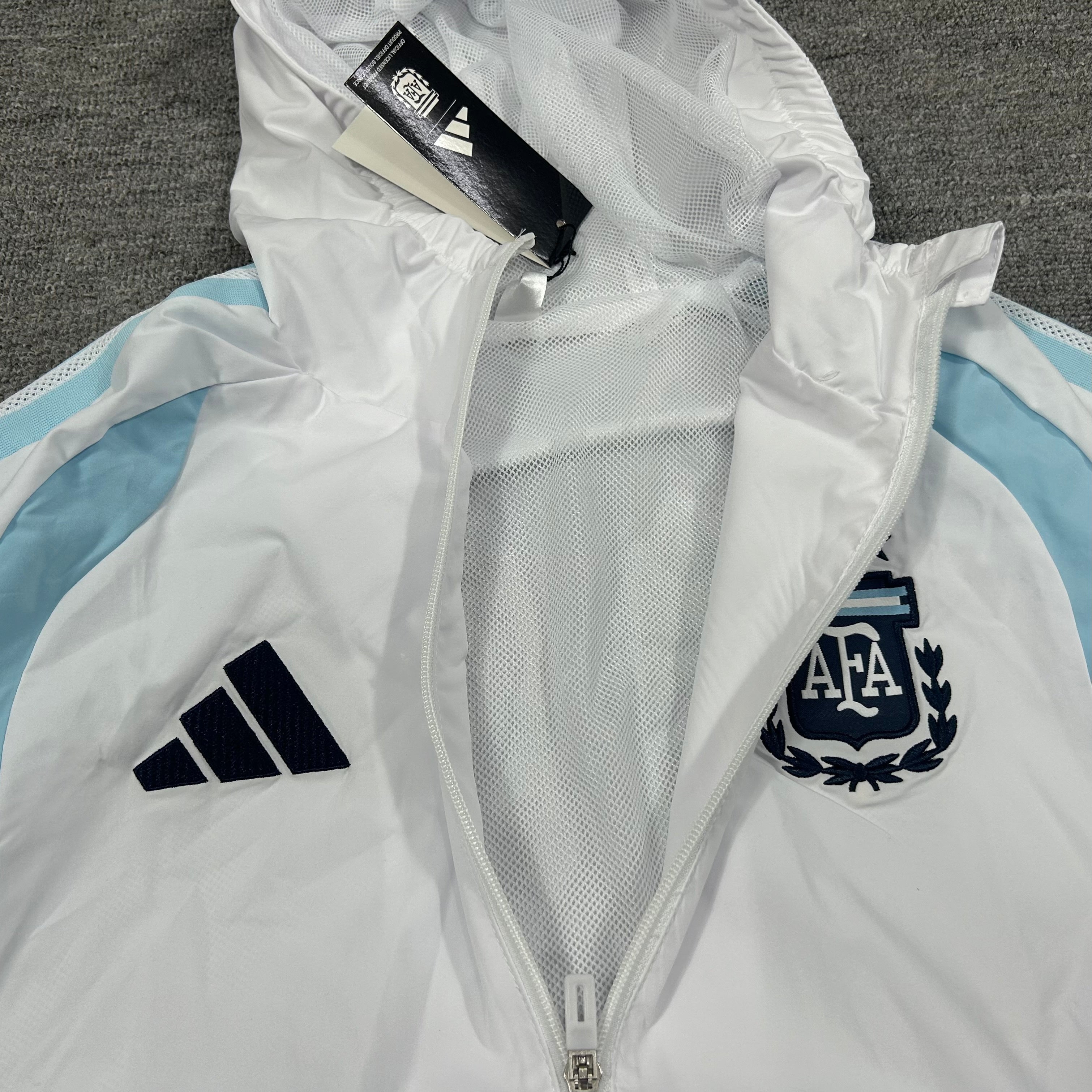 Argentina Windbreaker Football Tracksuit - White
