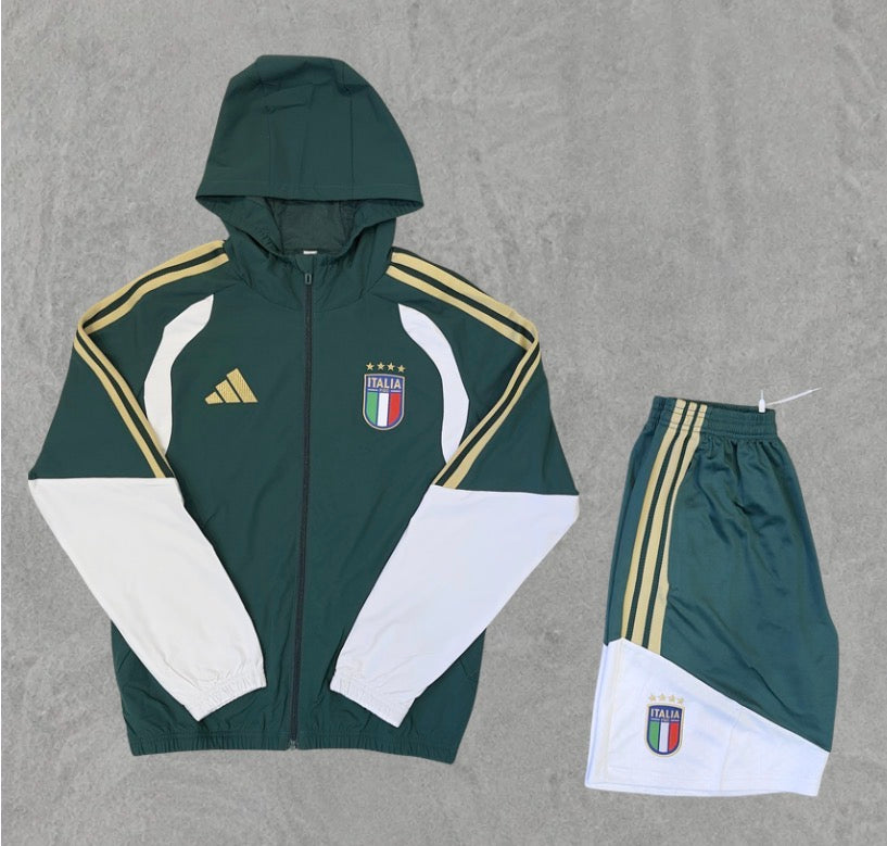 Italy Windbreaker Shorts Set