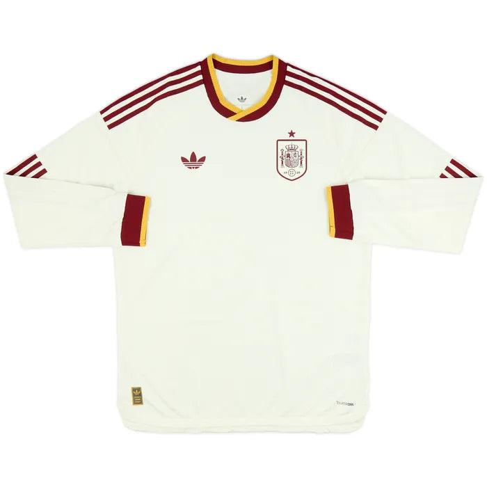 Spain 2026 World Cup Away Football Jersey Long Sleeve
