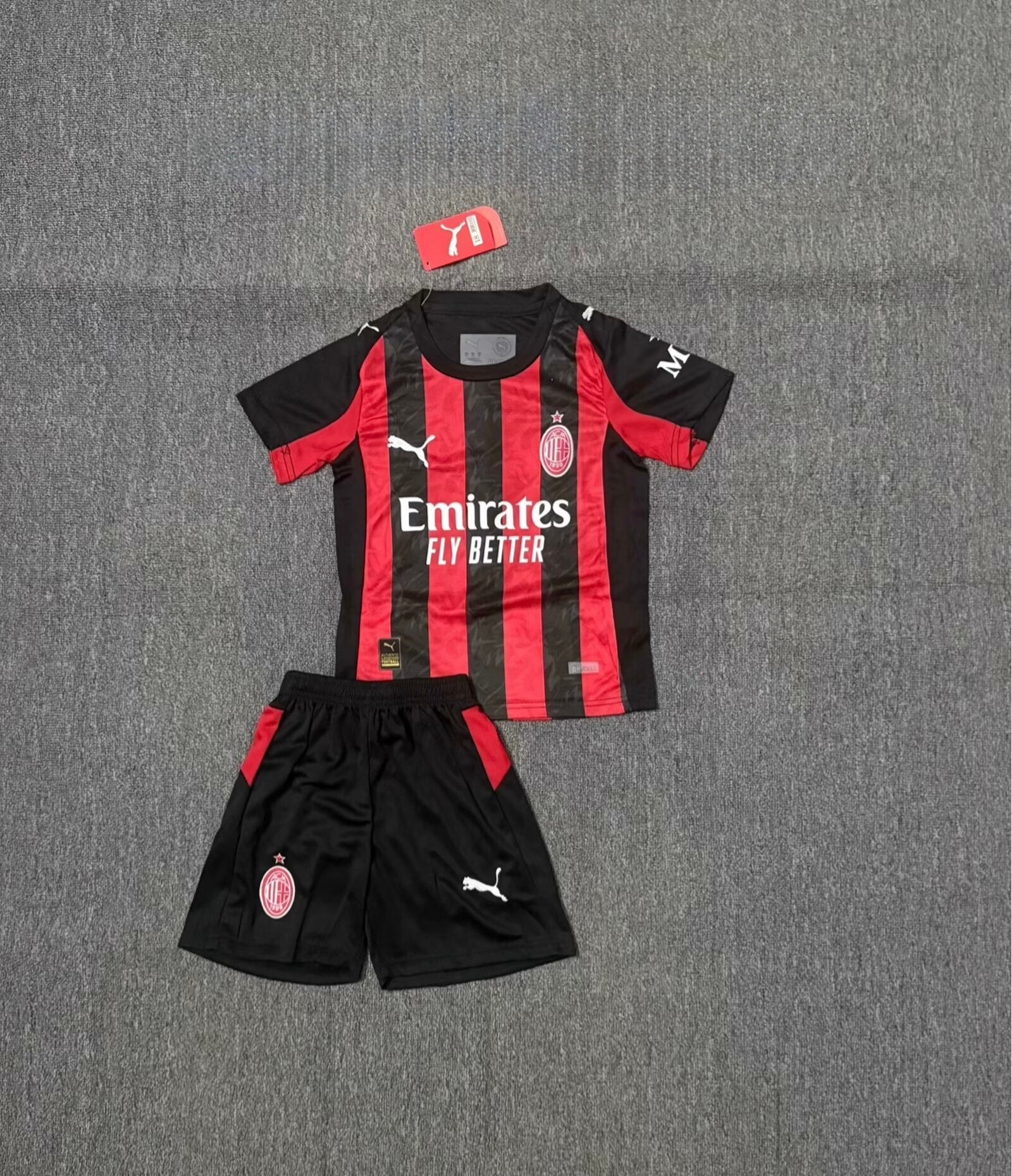 AC Milan 25/26 Home Kids Full Football Kit