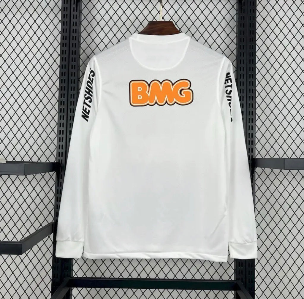 Santos FC 2012/2013 White Long Sleeve Football Jersey - Vintage