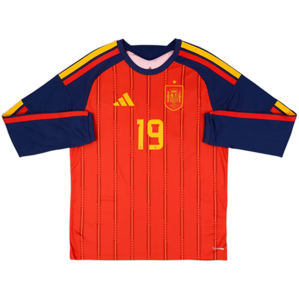 Spain 2026 World Cup Home Football Jersey - Long Sleeve Lamine Yamal