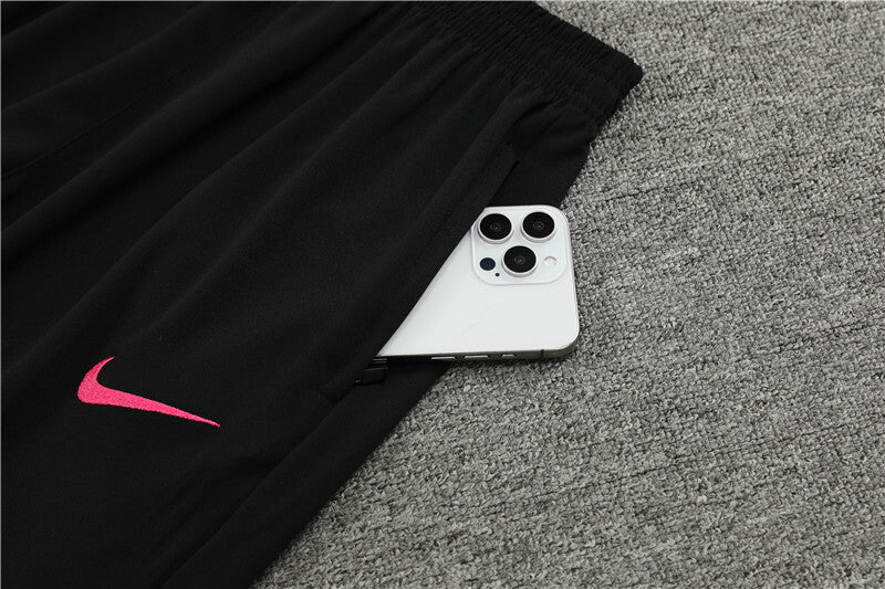 Chelsea 2024/2025 black & pink dri-fit tracksuit training kit