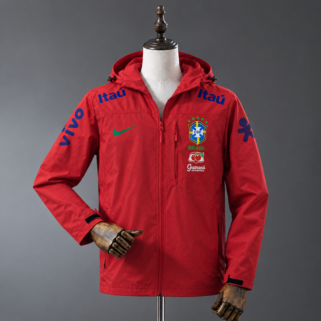 Brazil Windbreaker Jacket - Red Edition