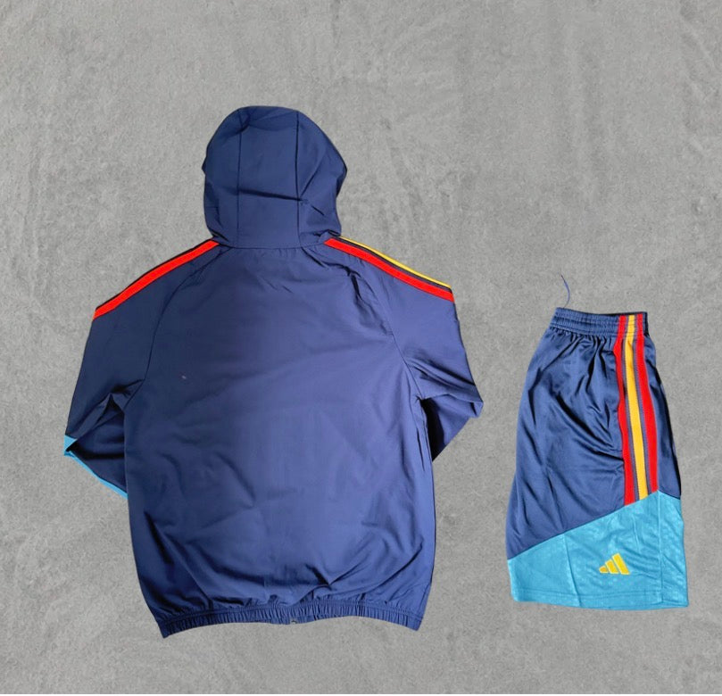Spain Windbreaker Shorts Set