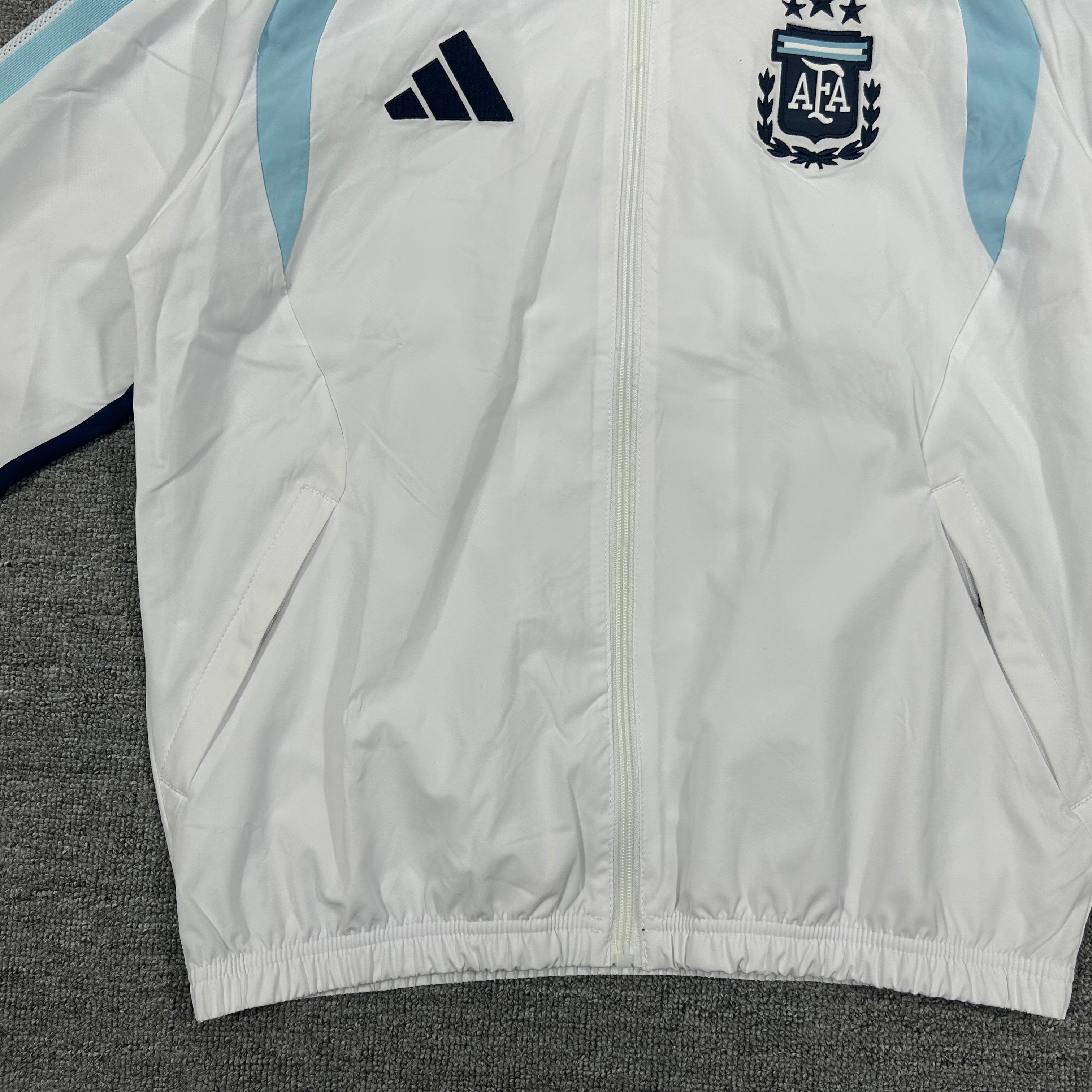 Argentina Windbreaker Football Tracksuit - White