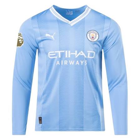 Manchester City 2023/2024 Home Jersey - Long Sleeve