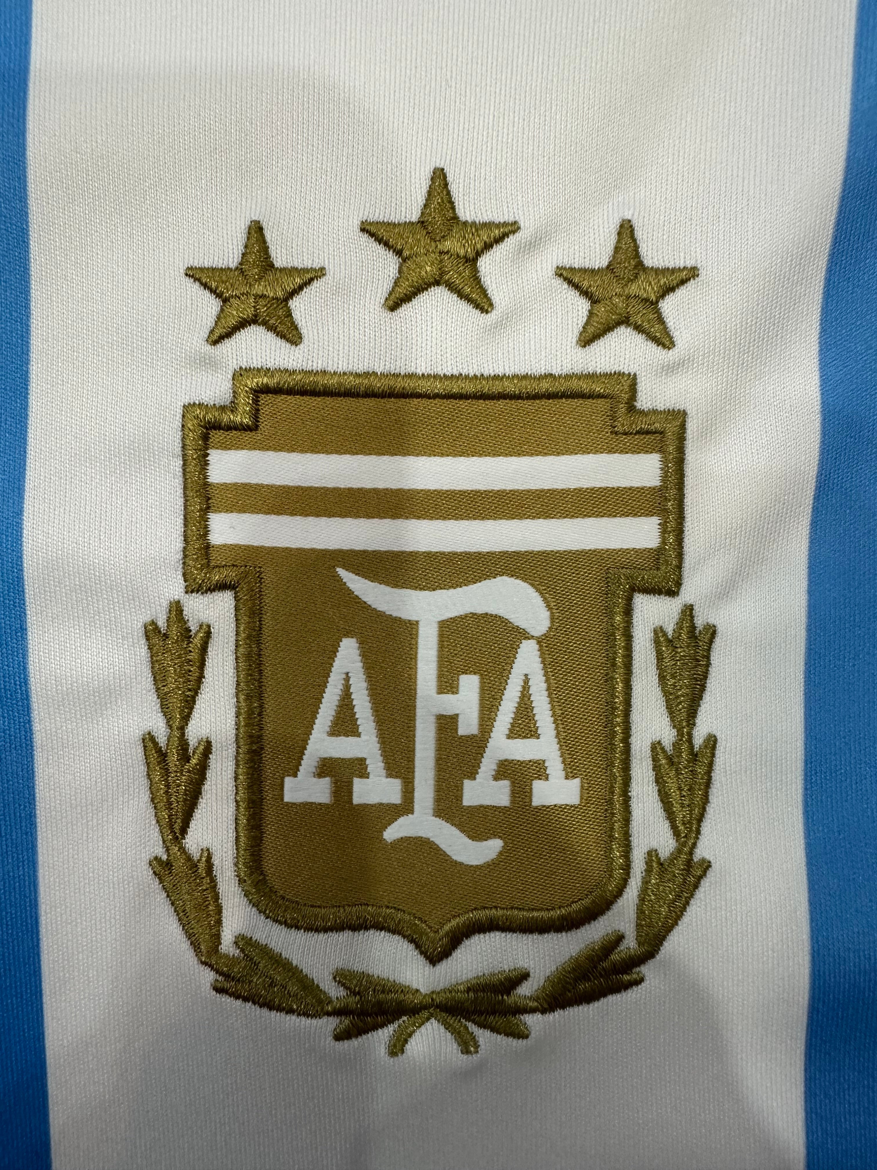 Argetina 2022 World Cup Winners Home Football Jersey