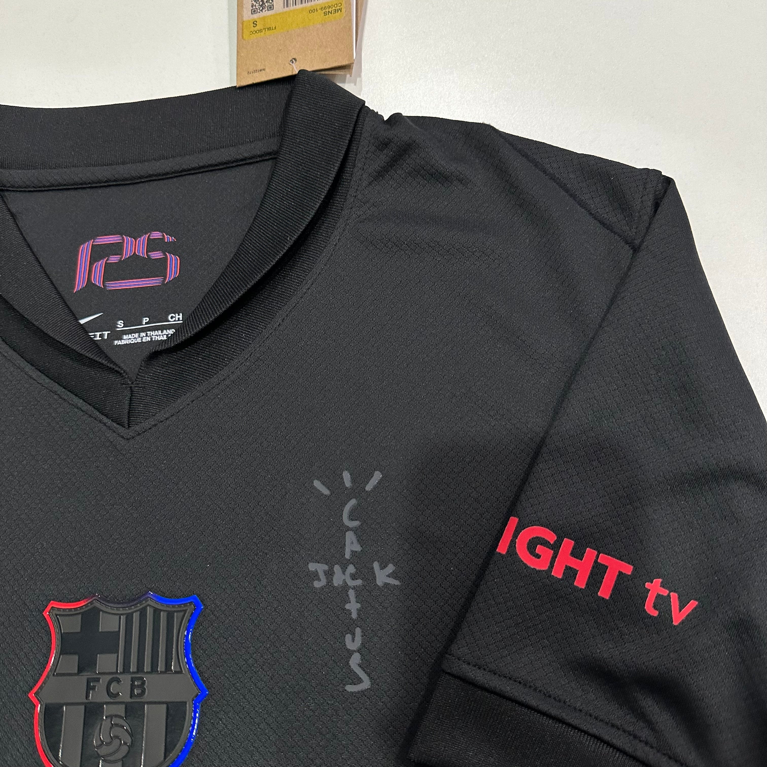 Barcelona FC X Cactus Jack 2025/2026 Black Away Football Jersey