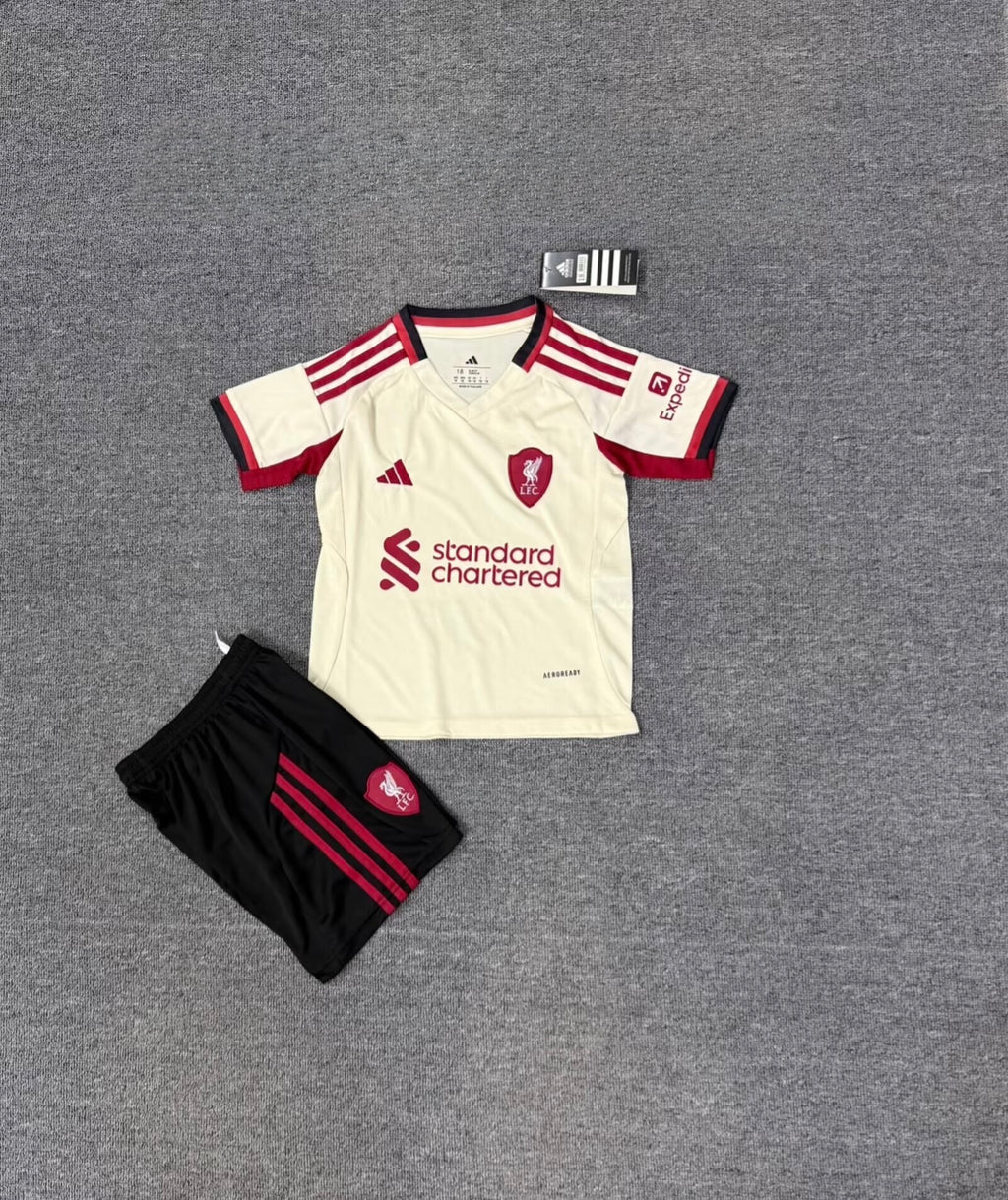 Liverpool 25/26 Away Kids Full Football Kit