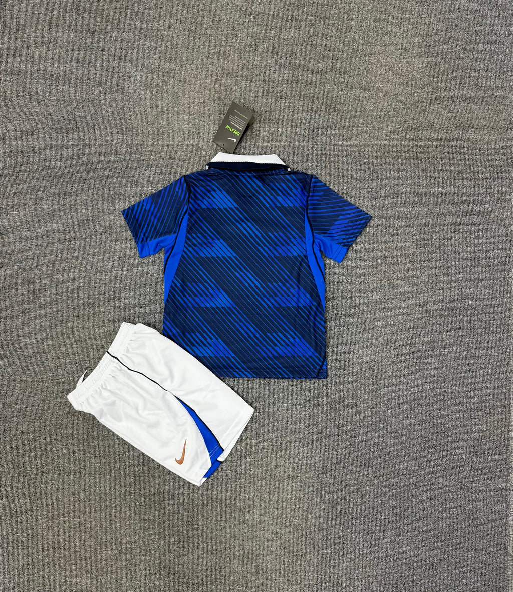 France Home World Cup Kids Full Football Kit
