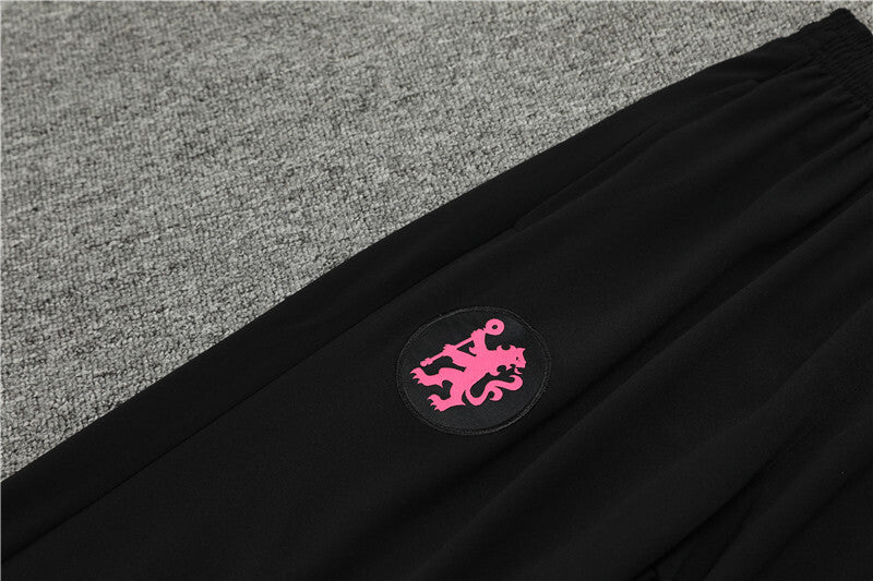 Chelsea 2024/2025 black & pink dri-fit tracksuit training kit