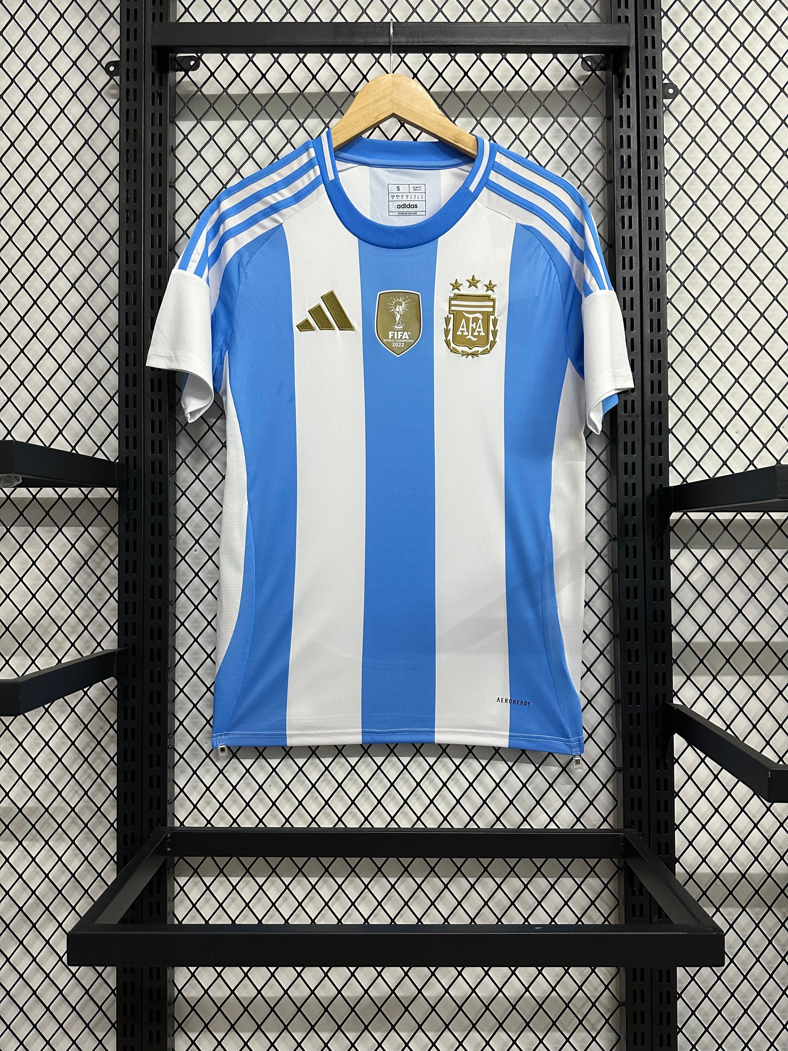 Argetina 2022 World Cup Winners Home Football Jersey