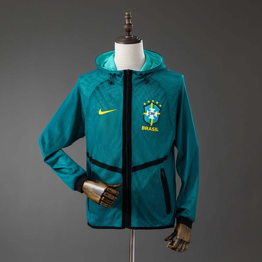 Brazil Green World Cup Track Windbreaker Jacket