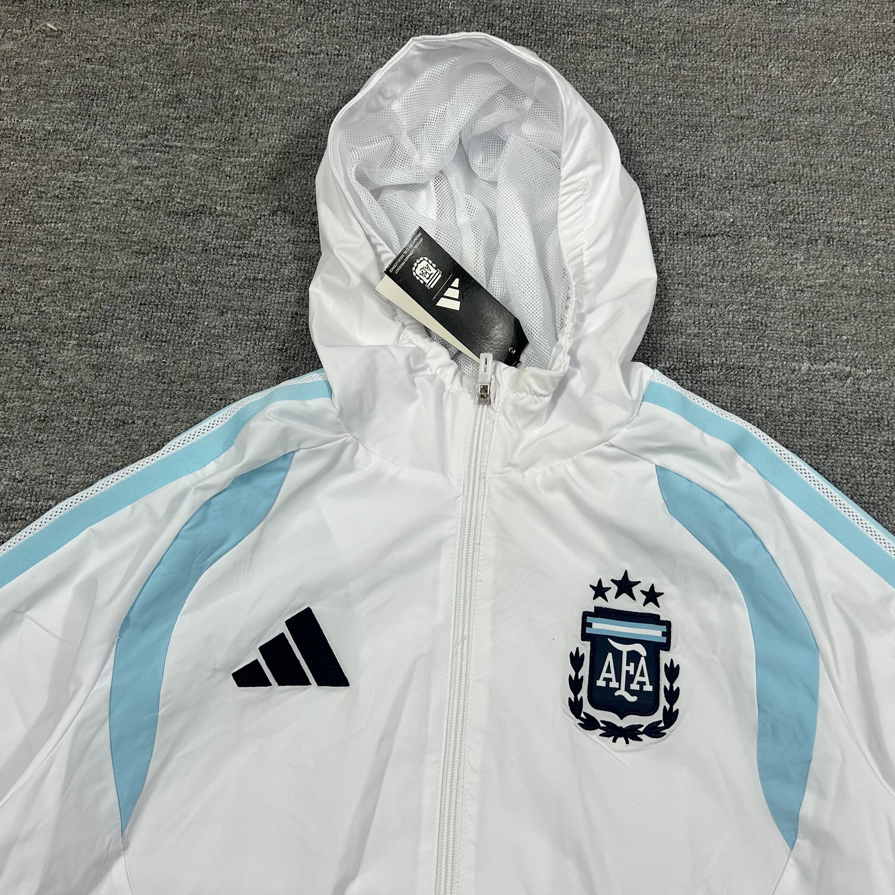 Argentina Windbreaker Football Tracksuit - White