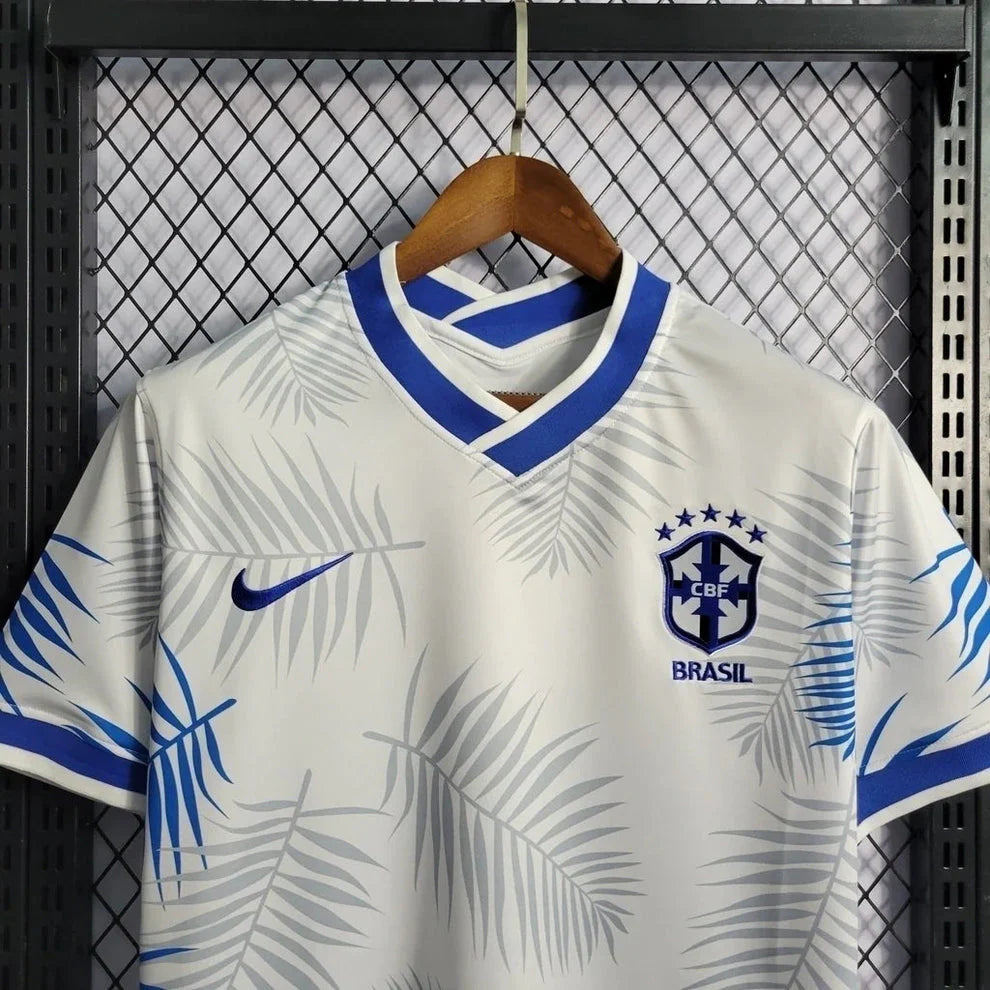 Brazil White & Blue Football Jersey - Special Edition
