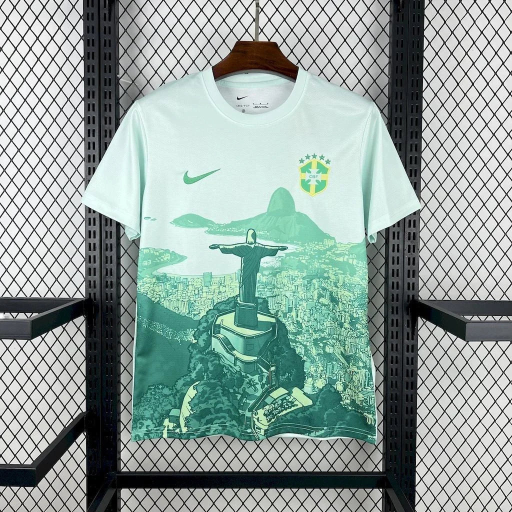 Brazil Blue Jesus Football Jersey - Special Edition