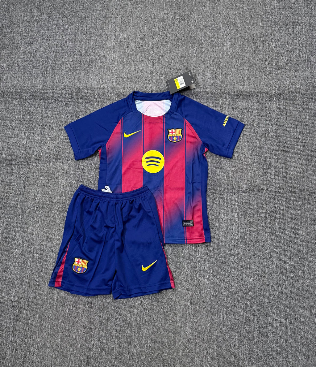 Barcelona 25/26 Home Kids Full Football Kit