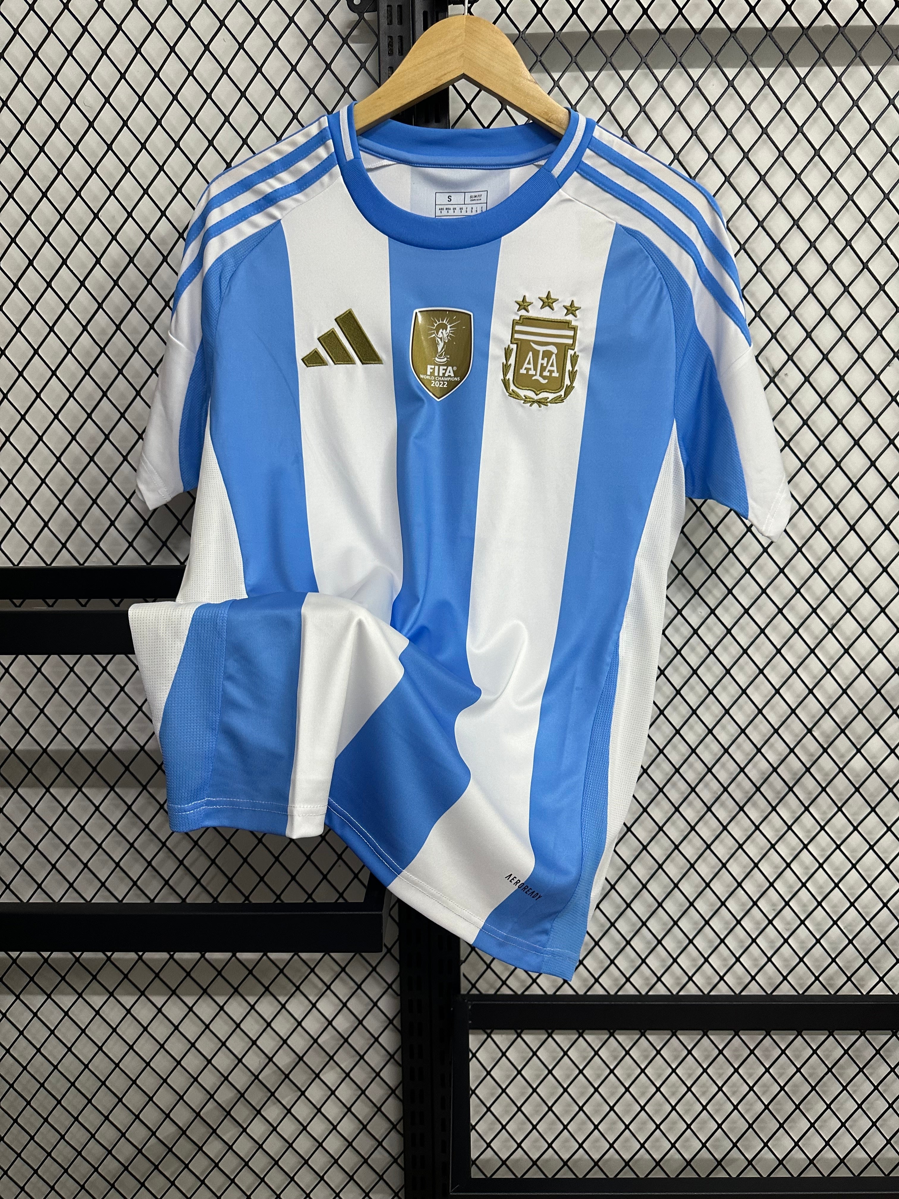 Argetina 2022 World Cup Winners Home Football Jersey
