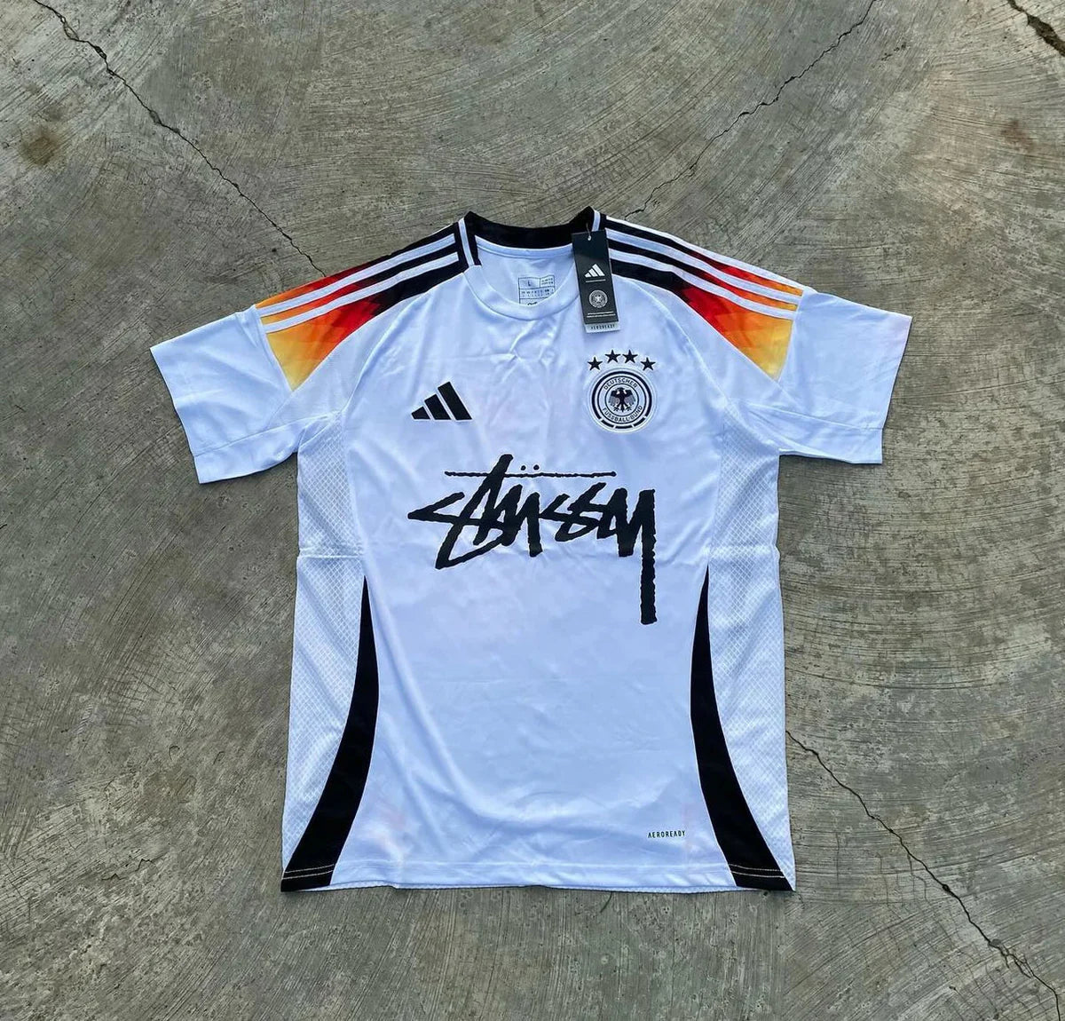 Germany Football Jersey - Retro Stussy Edition