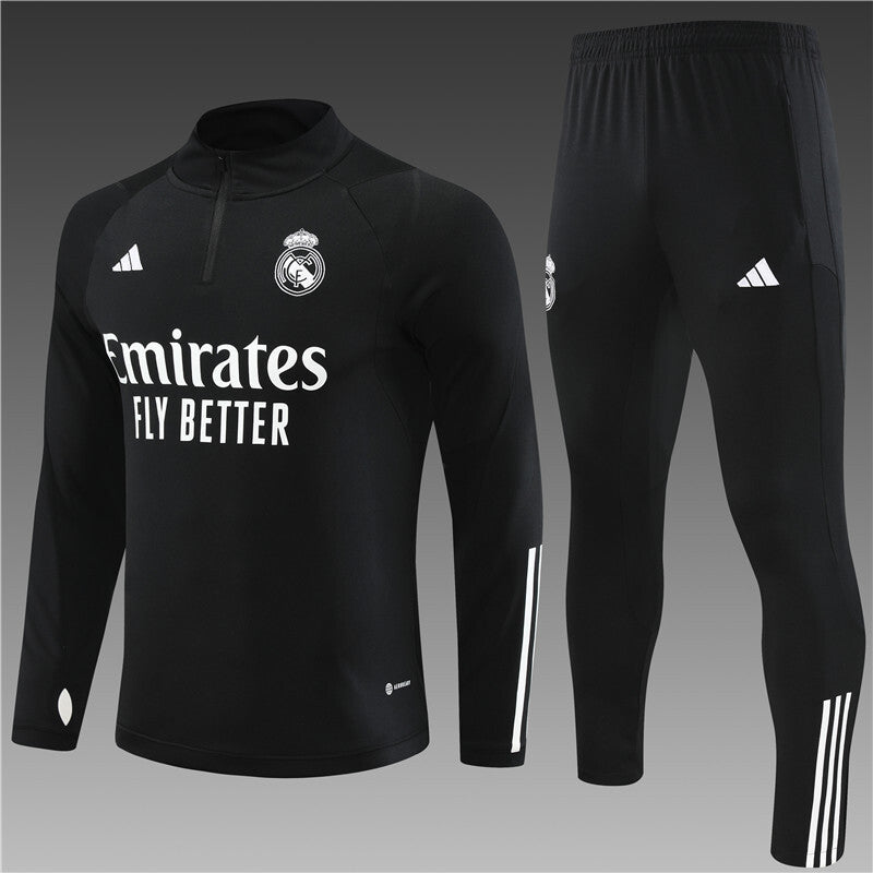 Real Madrid black training tracksuit 24/25
