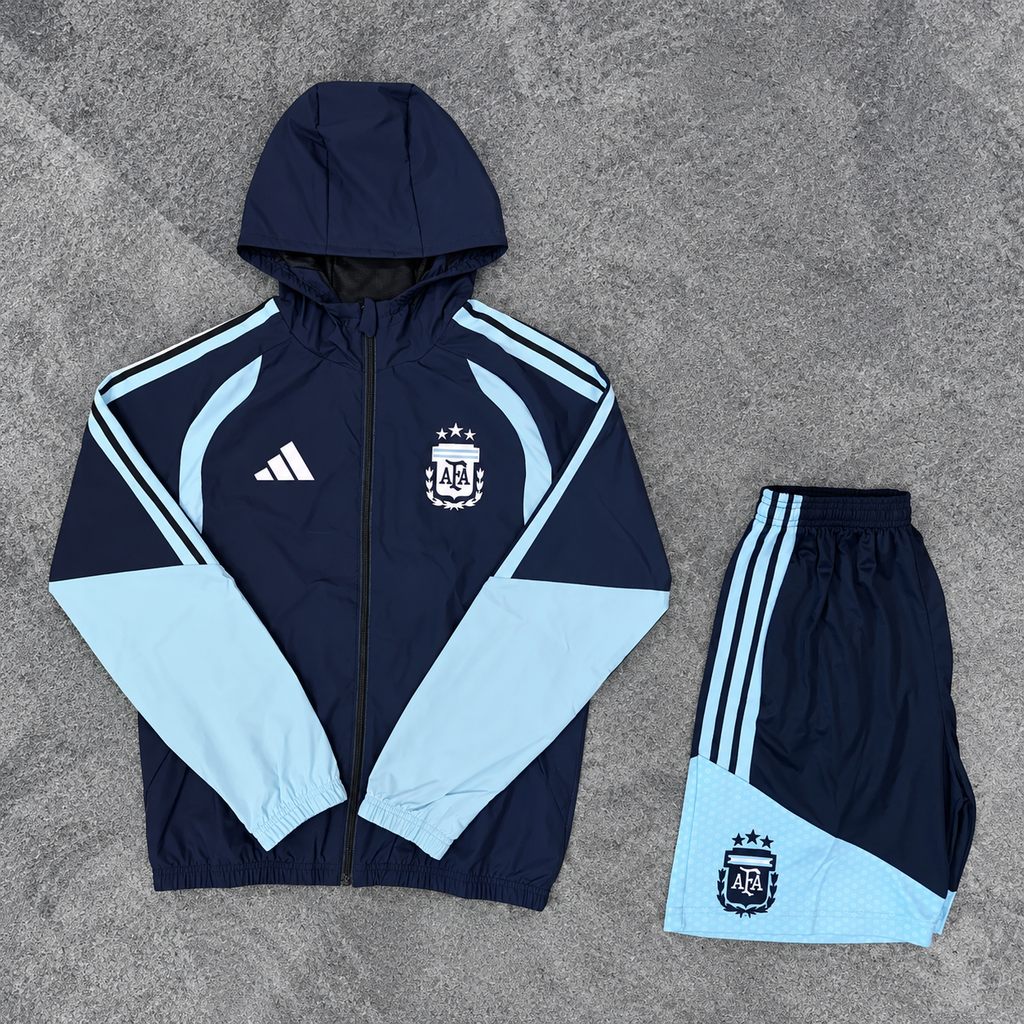 Argentina Windbreaker Shorts Set